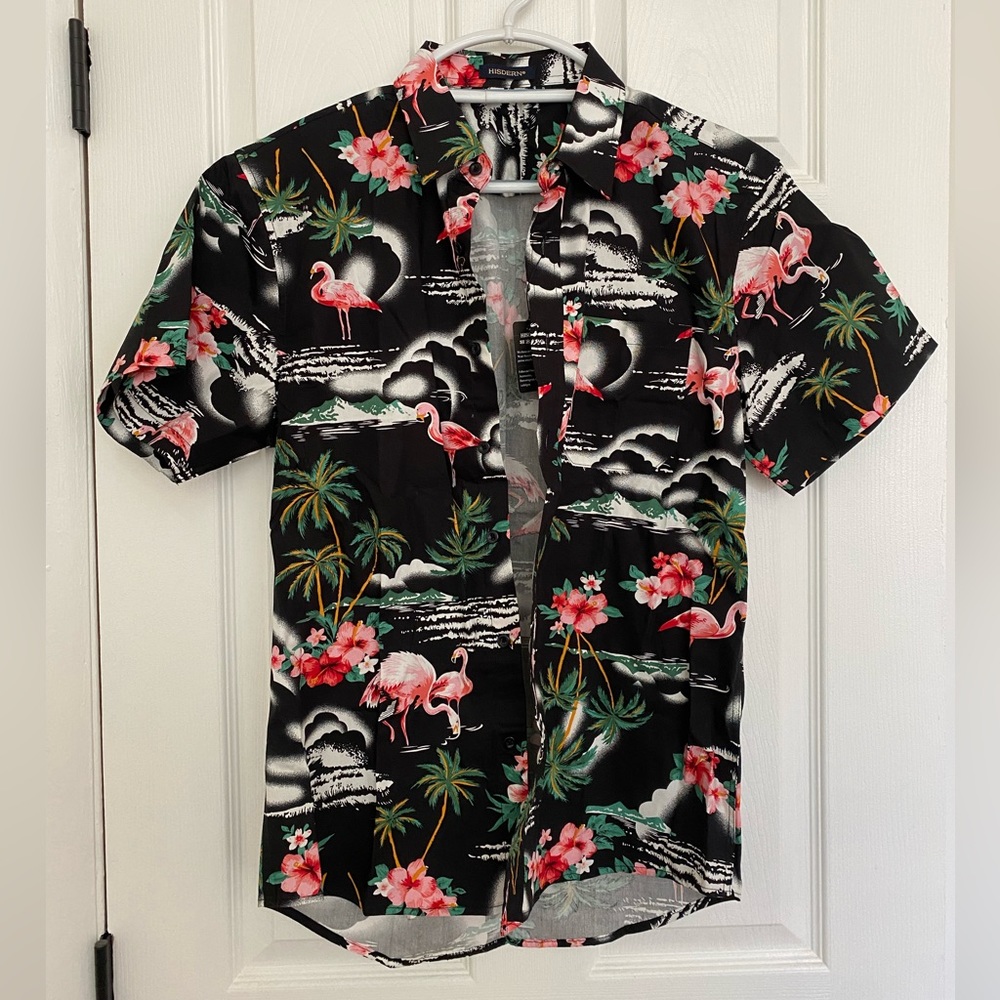 Hisdern Flamingo Vacation Shirt